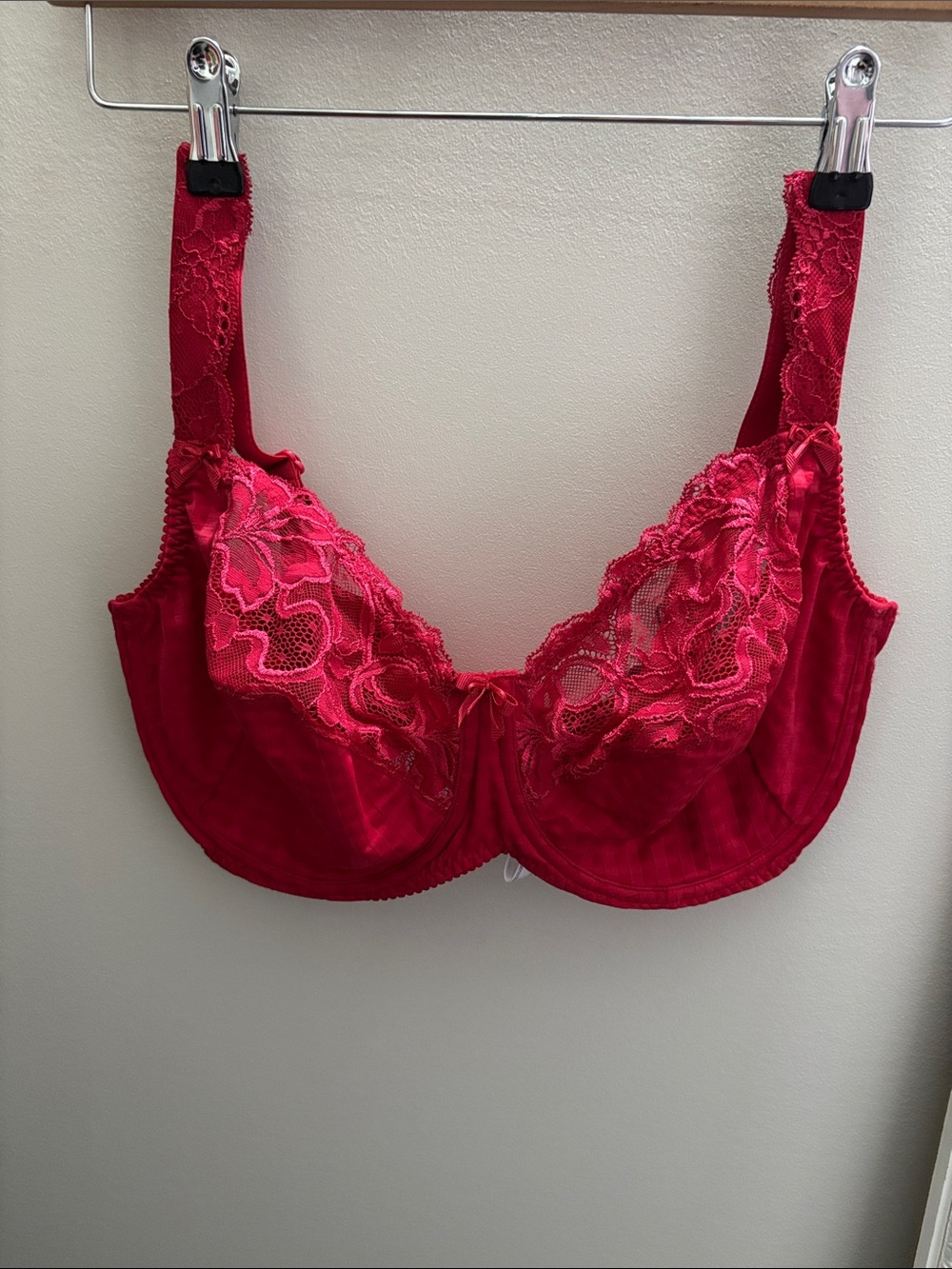 Prima Donna Red Lace Scarlet Underwire Bra US 38F